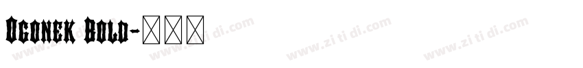 Ogonek Bold字体转换